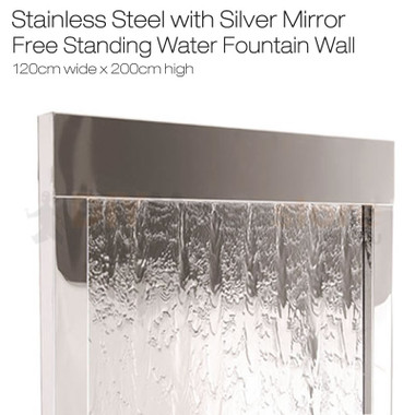 Mirror Wall with Stainless Steel Frame