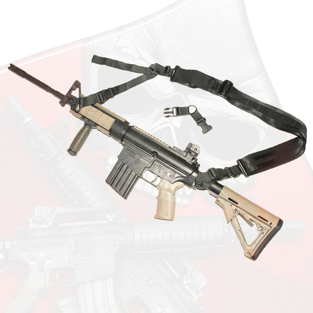AR15, AR10, M4 URBANSENTRY Hybrid sling COMPLETE kit with front and