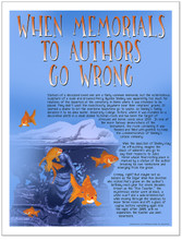 Author Memorials Famous Authors Fine Art Print Featuring Shelley, Verne, and Poe.