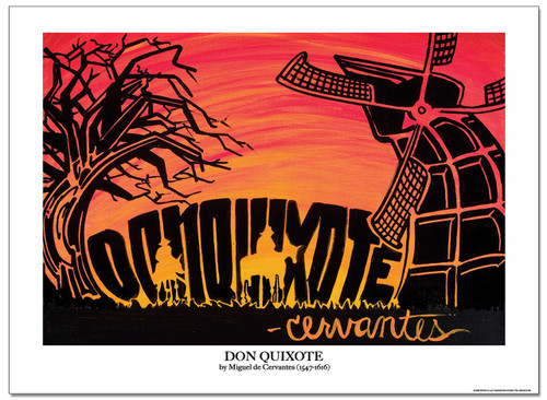 Don Quizote Literary Poster