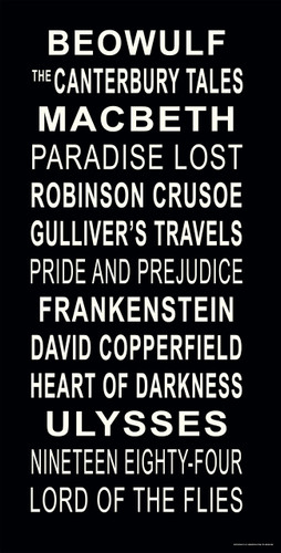 English Literature Subway Sign