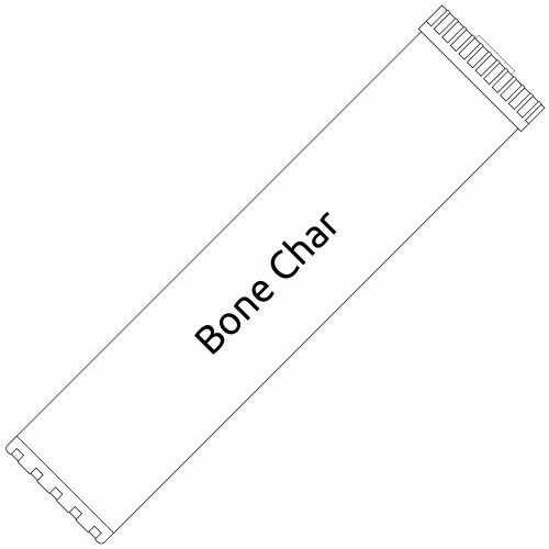 Big Blue 20-inch Bone Char Carbon Filter - Reduces or Removes Fluoride, Arsenic, Radioactive Particles, and Toxic Metals