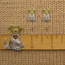 KNITTING STITCH GAUGE COUNTING SET-PUPPIES - Puffin & Company