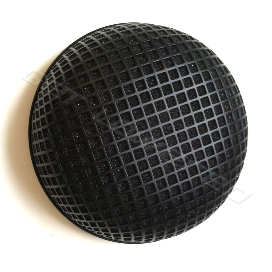 VTwin Mfg. Black Round Mesh Air Cleaner for BendixKeihin Carbs 34