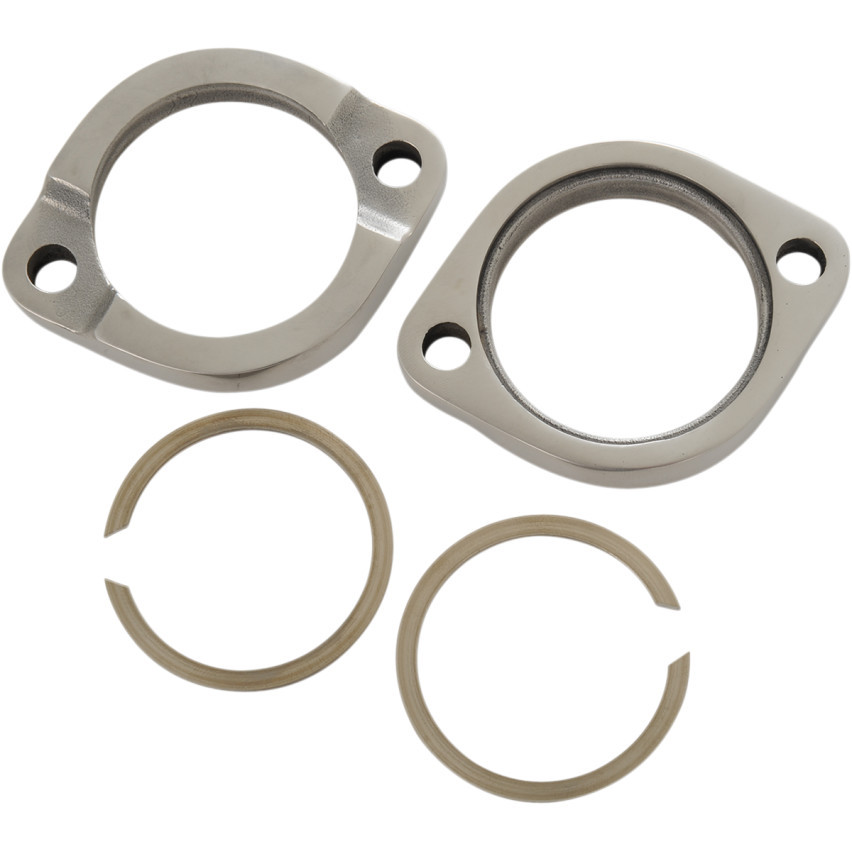 Drag Specialties HeavyDuty Exhaust Flange Kit for Harley Stainless