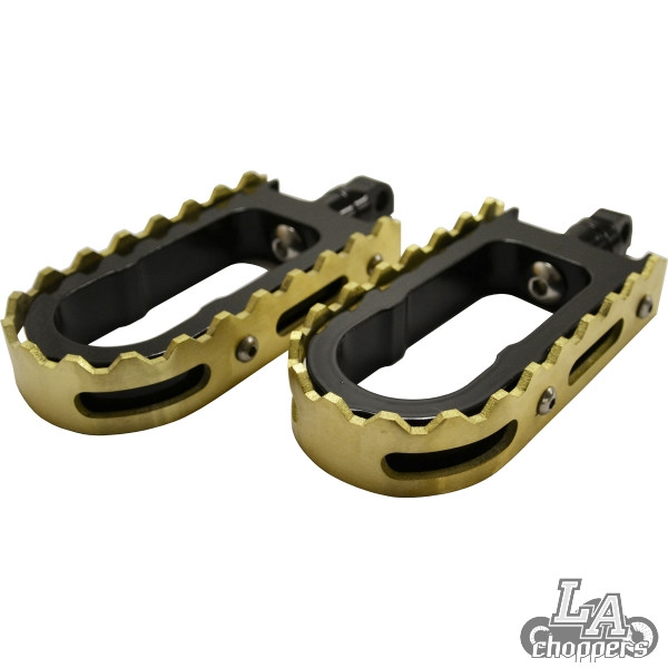 LA Choppers BMX or Bear Trap Style Male Mount Foot Pegs for Harley