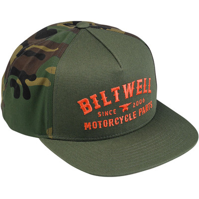 Biltwell Patrol Trucker Hat - Camo/Orange