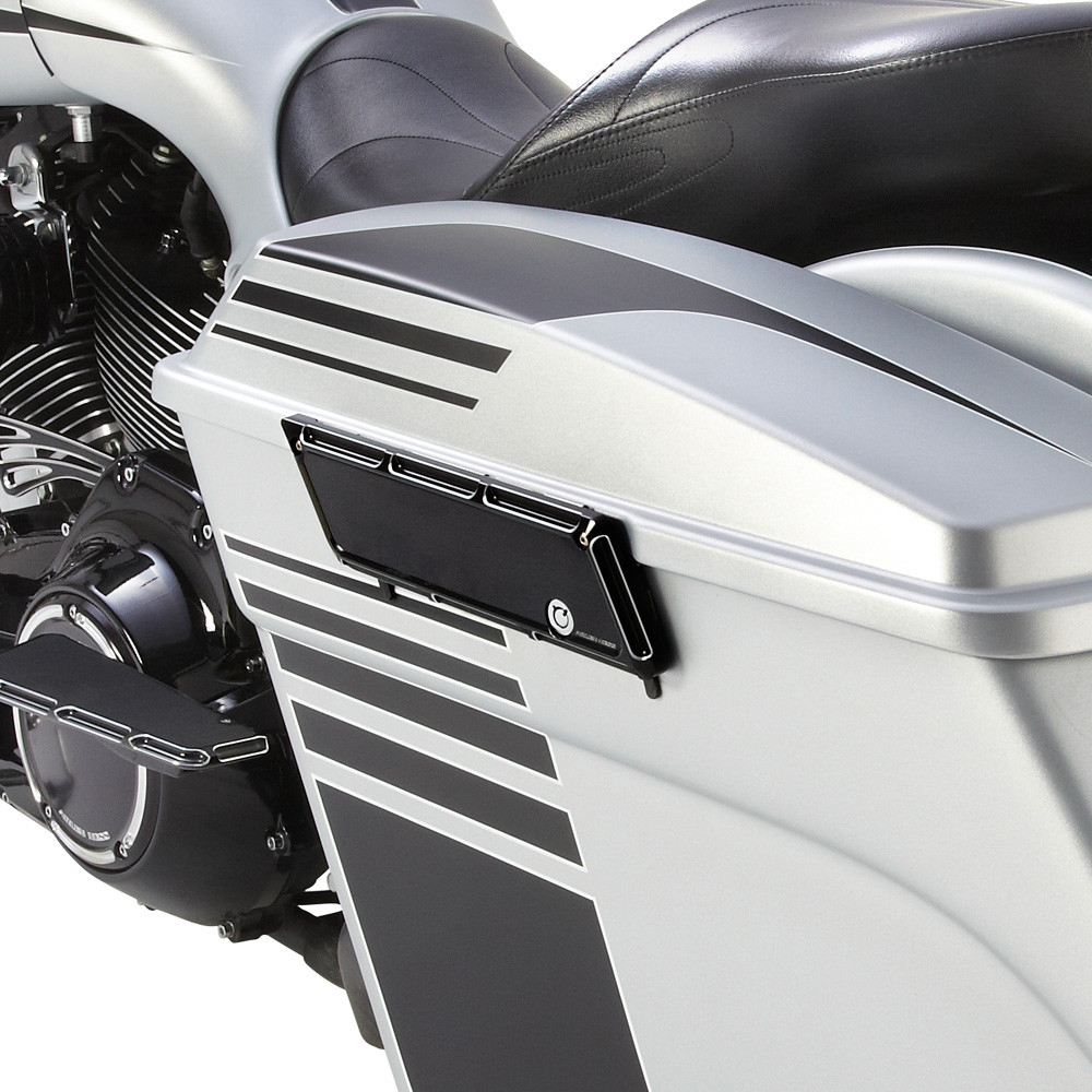 Arlen Ness Beveled Billet Saddlebag Latch Covers for 19932013 Harley