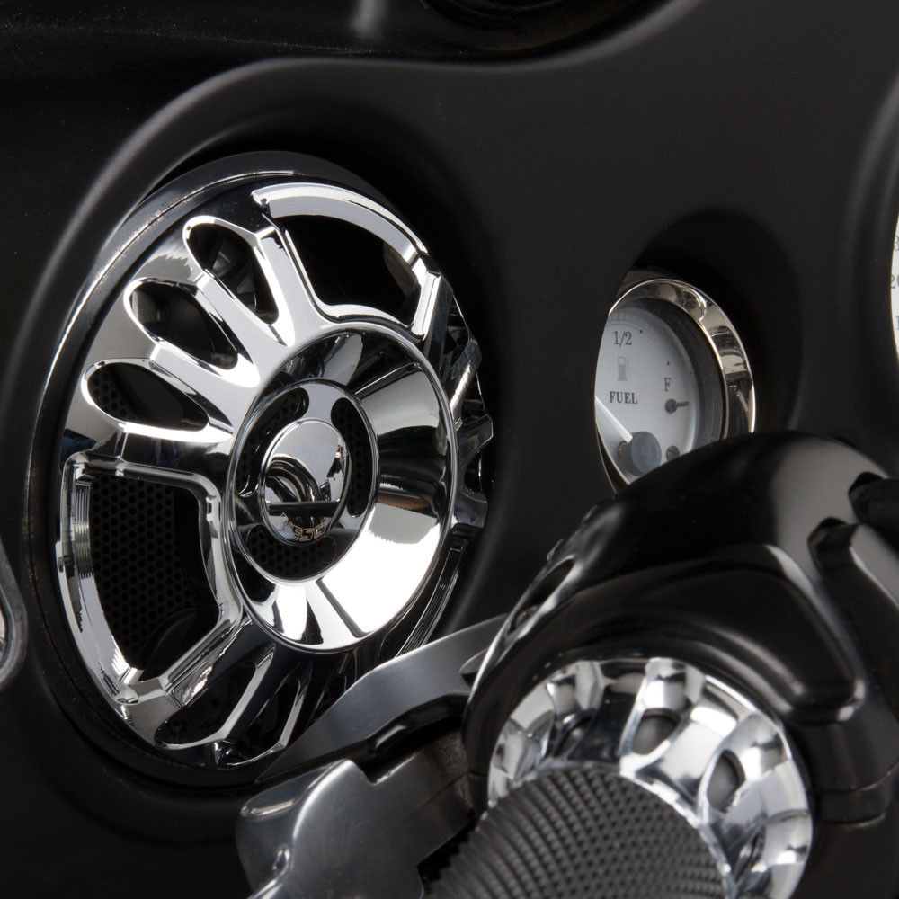 Arlen Ness Deep Cut Front Speaker Grills for Harley Get Lowered Cycles