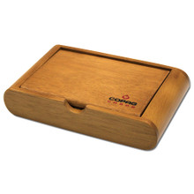 wooden playing card case