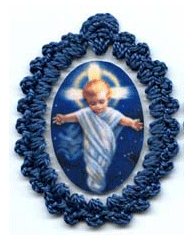 Christmas Relic Badges Divine Infant relic Badge