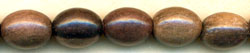 Oval tiger ebony beads Oval tiger ebony beads