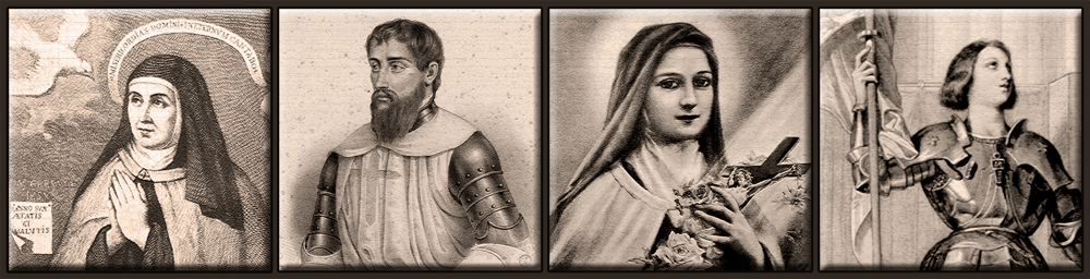 Saint Teresa, St. Nuno Alvarex, St. Therese, St. Joan of Arc Saint Teresa, St. Nuno Alvarex, St. Therese, St. Joan of Arc