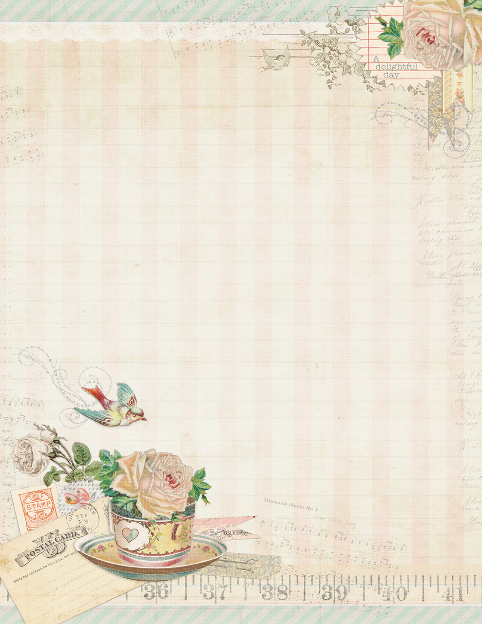 Old Fashioned Printable Stationary Old Fashioned Printable Stationary