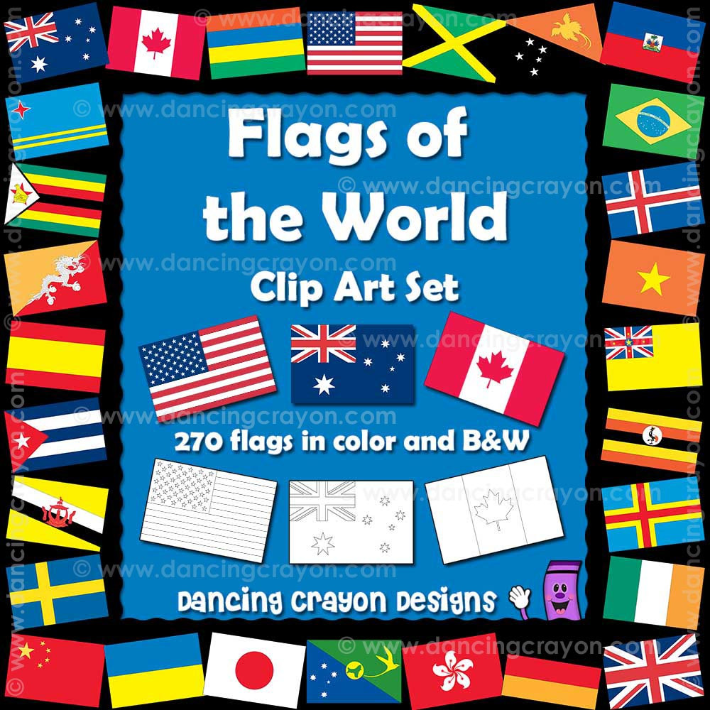 flags of the world clipart - photo #10