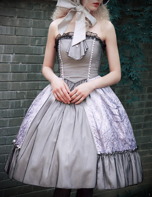 Vintage Retro Womens Midi Dress Corset Strapless Jacquard Dress with Cravat Vintage Retro Womens Midi Dress Corset Strapless Jacquard Dress with Cravat