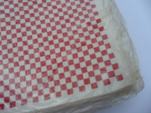 Decals - Checkerplate - Red & Clear - 1/4in squares -  (13.5" x 20") - 342mm x 508mm - (DCM-109)