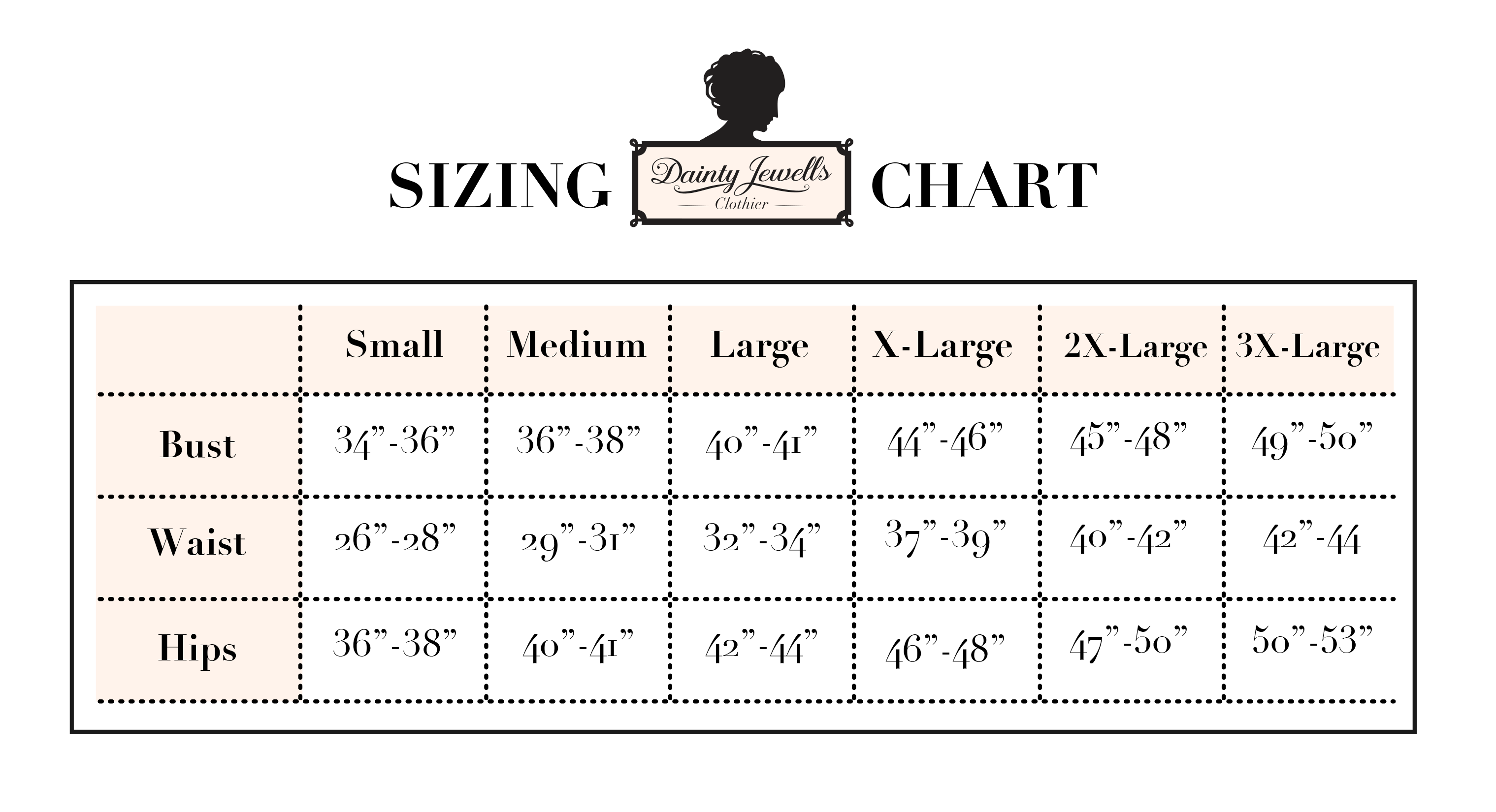 Mcclintock Size Chart