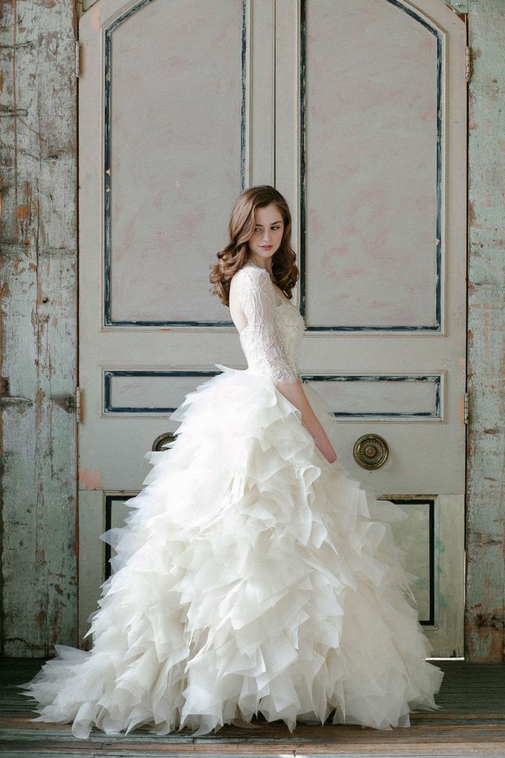 Millie B Photography via The Perfect Palette / Wedding Dress by Sareh Nouri