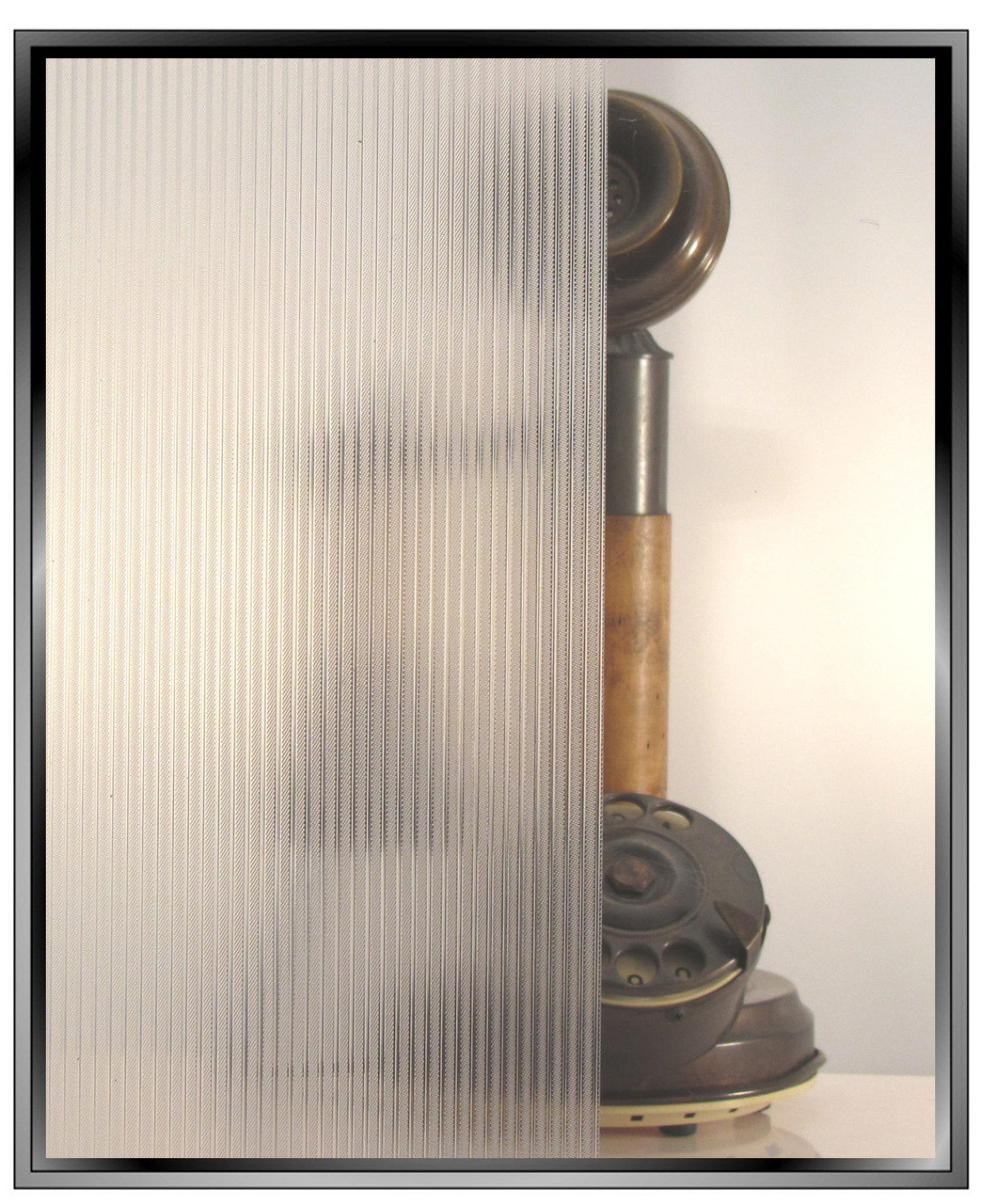 Ribbed Glass DIY Static Cling Decorative Privacy Window Film