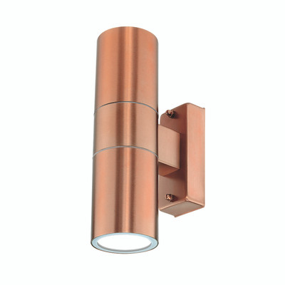 Denver II Up/Down LED Wall Light - COPPER Brilliant