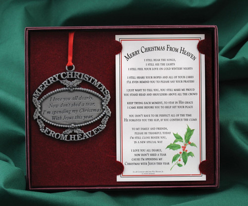 merry christmas from heaven ornament giftswithlove inc merry christmas from heaven ornament giftswithlove inc