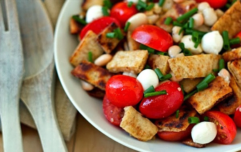 Naan Panzanella Salad