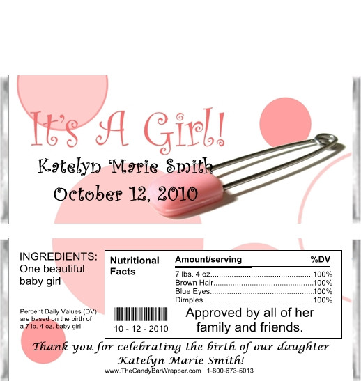 Birth Announcement Favors
