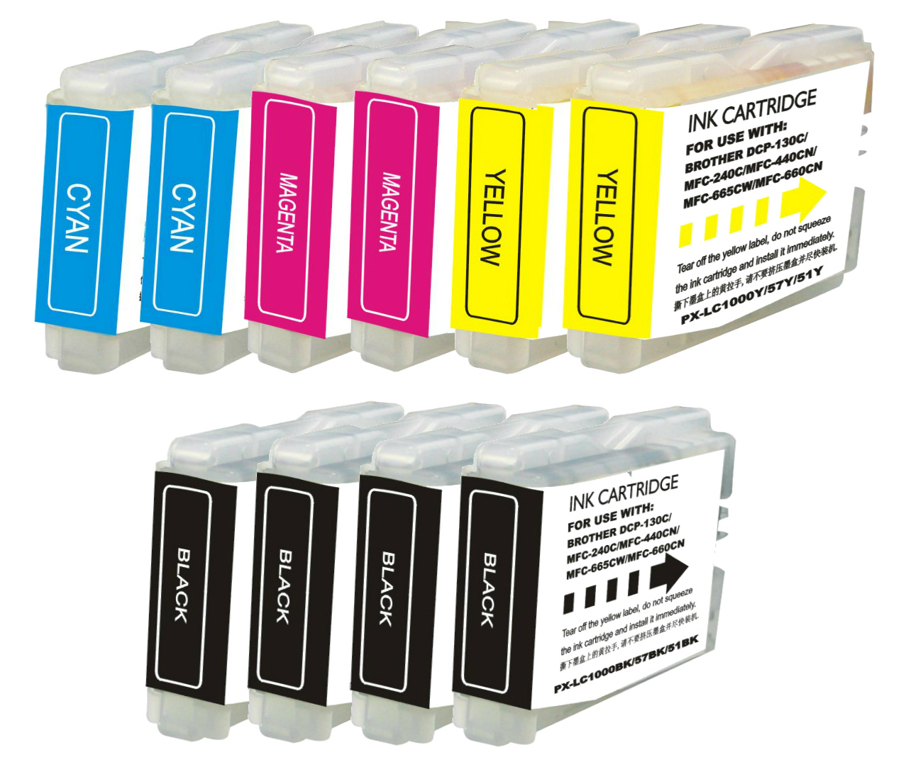 10 Pack For Brother LC51 LC 51 Ink MFC 465cn 240c 3360cn EBay