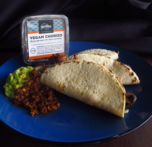 Vegan Chorizo in quesadillas
