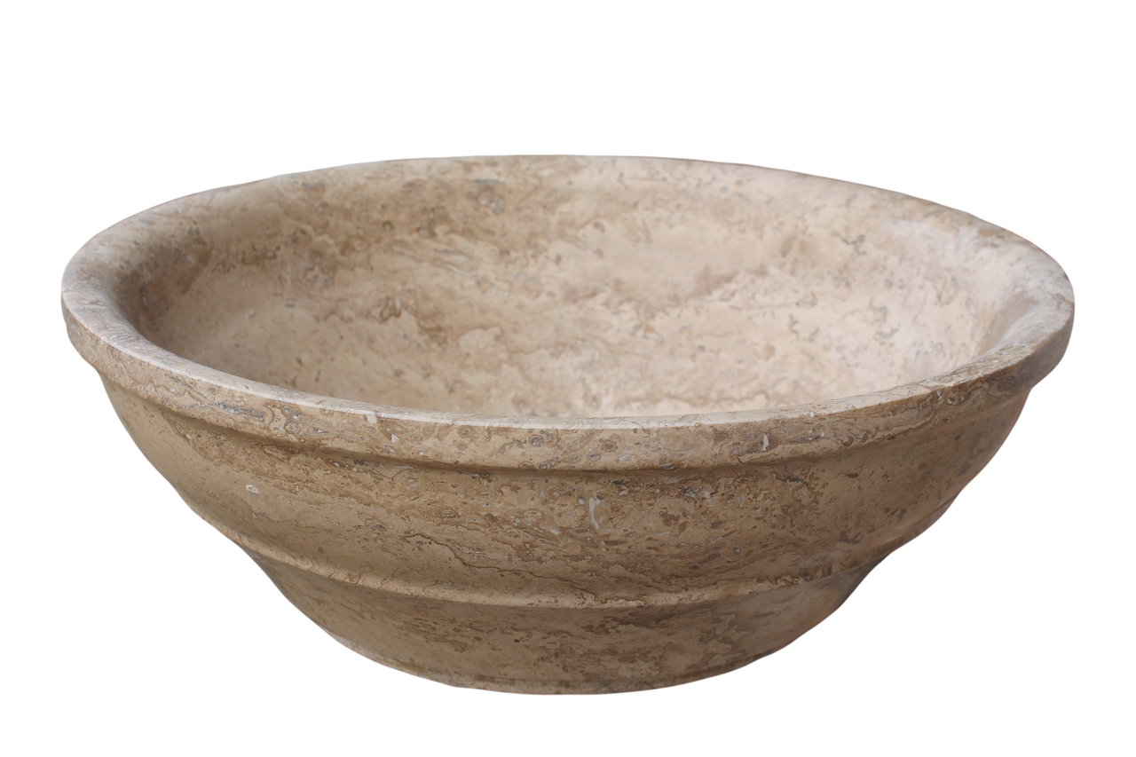 ... Vessel Sinks Elegant Natural Stone Vessel Sink - Afyon Noce Travertine