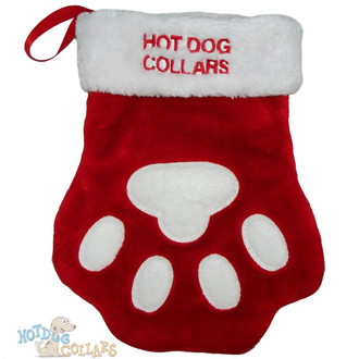 paw print christmas pet stocking