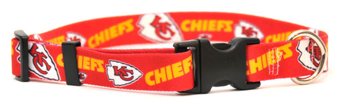 Kansas City Chiefs Logo Dog Collar | Hot Logo Dog Collars