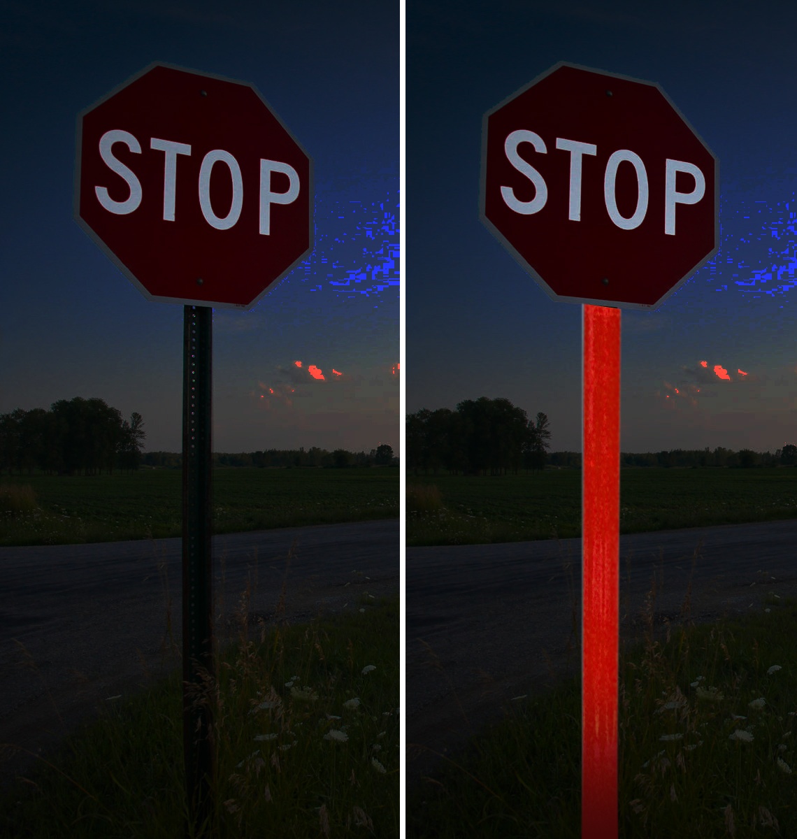 Reflective BriteSide Sign Panels Dornbos Sign & Safety