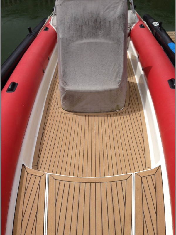 Synthetic teak decking for Ribs