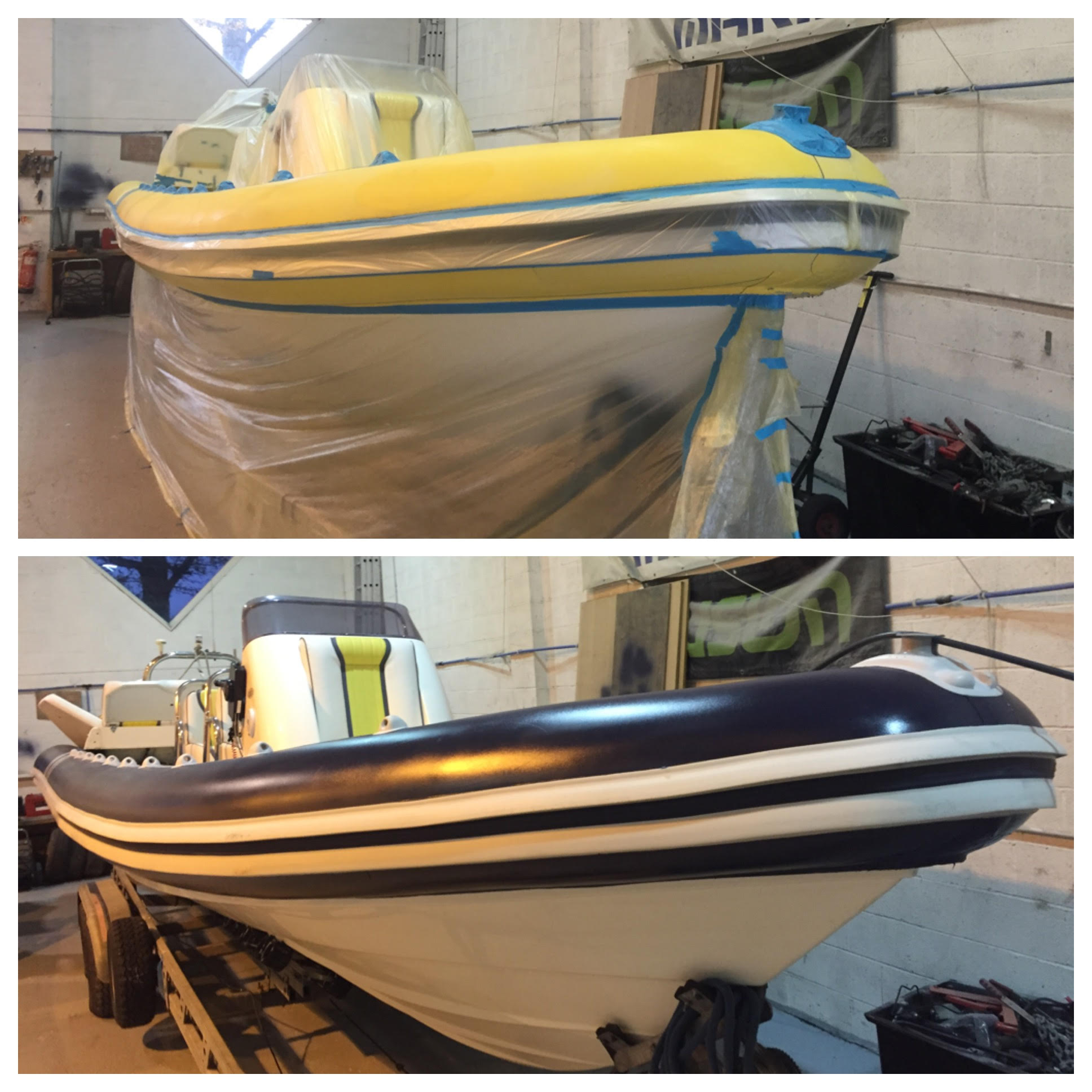 zodiac boat restoration rib tube painting zodiac boat restoration rib tube painting