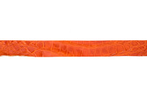 皮带条鳄鱼釉橙色38毫米