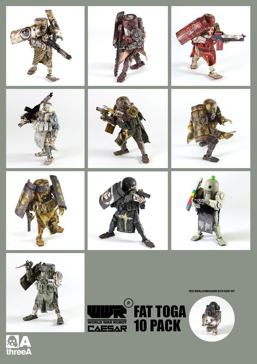 3A-CAESAR10P] THREEA WWRp Caesar Fat Toga 10 Pack Figure 