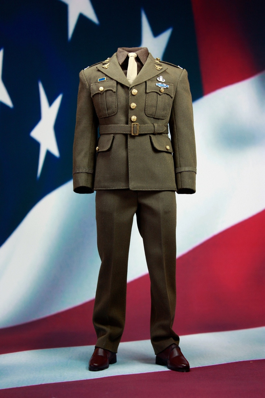 WWII 1//6 Captain Uniform Golden Age US Army Officer Costume POPTOYS X19A Model