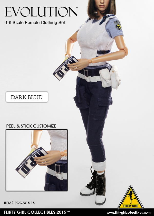 FGC-2015-18] Flirty Girl EVOLUTION 1:6 Scale Female Clothing Set in Dark  Blue - EKIA Hobbies