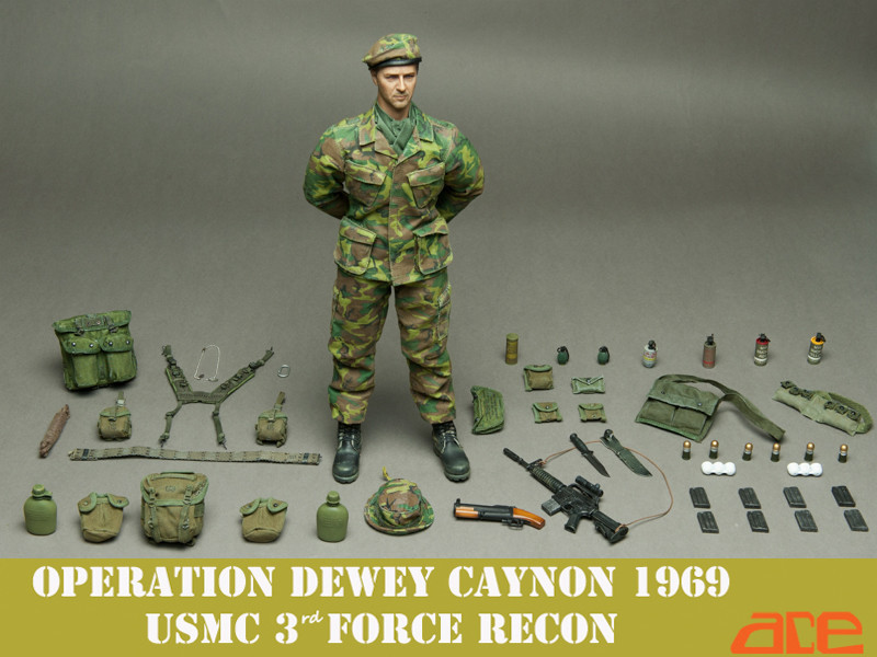 ACE CANTEEN & ACC Operation Dewey Canyon 3rd Force Recon 1/6 ACTION FIGURE TOYS 
