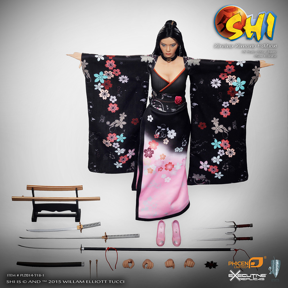 ファイセン 1/6シームレスフィギュア SHI PL2014-71B-1 PL2014-71B-1] Phicen Shi in Kimono 1:6 Scale Collector Female