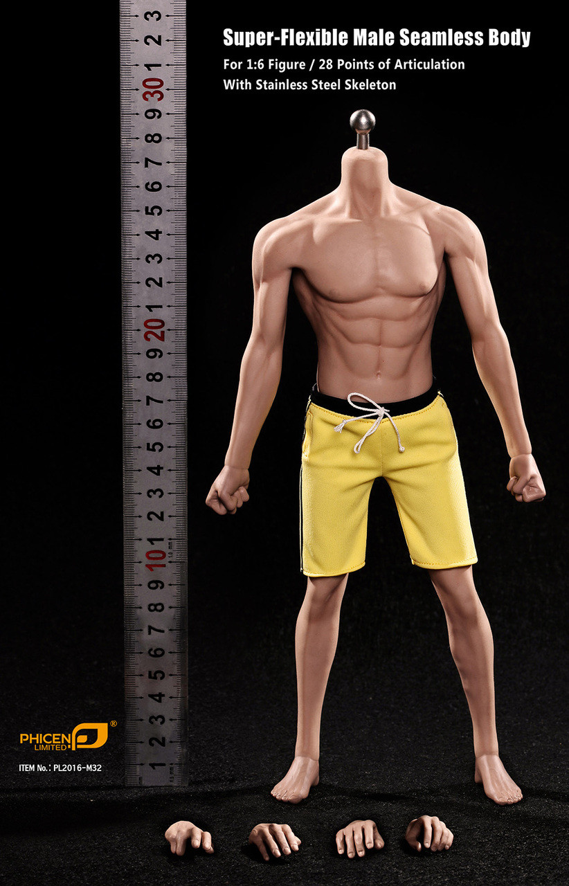 1//6 Phicen Super Flexible Male Seamless Body Steel Skeleton PL2016-M33 TBLeague