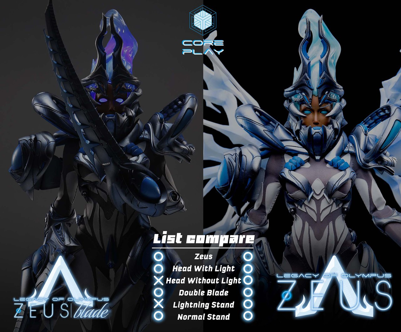 CP-4103] Coreplay Legacy of Olympus ZEUS Blade Boxed Figure - EKIA