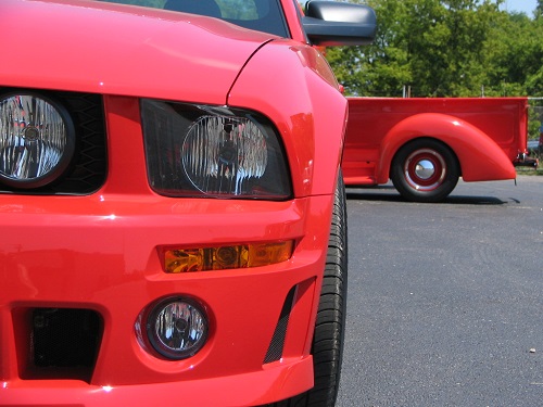 Two ford Mustangs Two fords