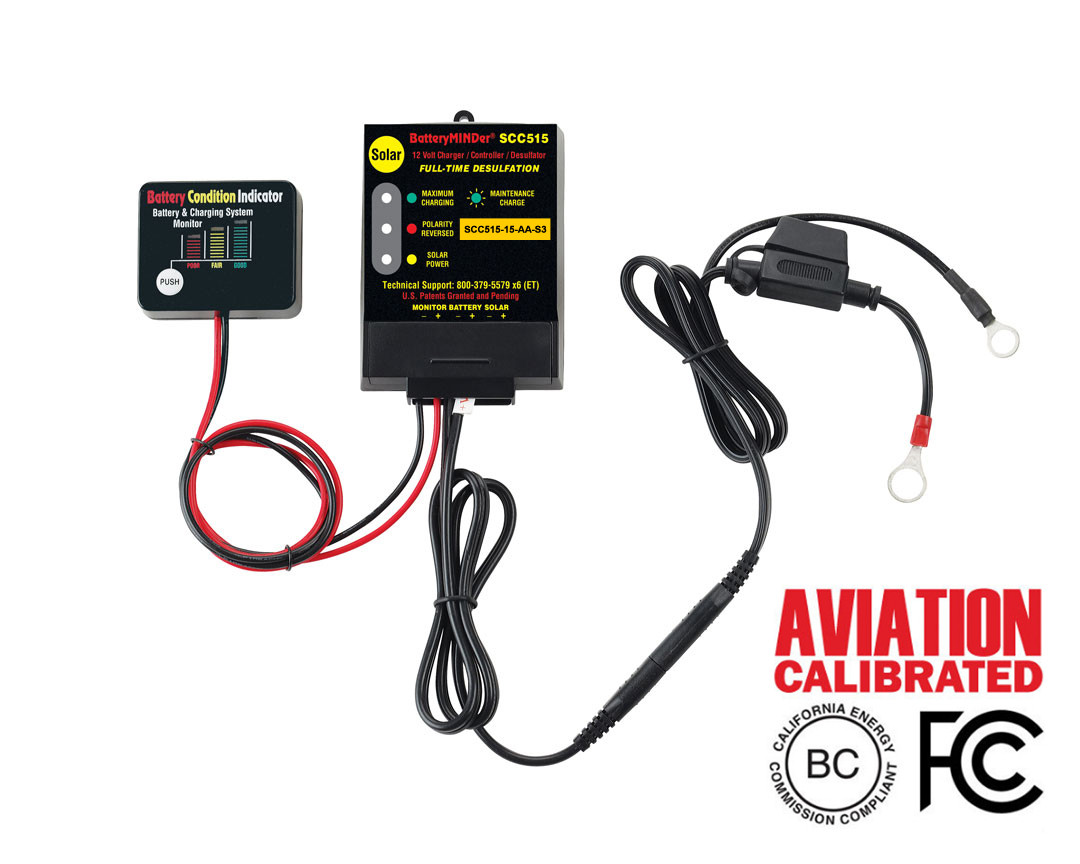 12 Volt AGM Solar Aircraft Battery Charger Maintainer Desulfator