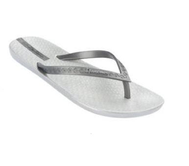 ipanema flip flops silver