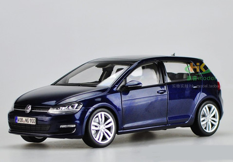 1 18 Dealer Edition Volkswagen Vw Golf Vii 7 Dark Blue