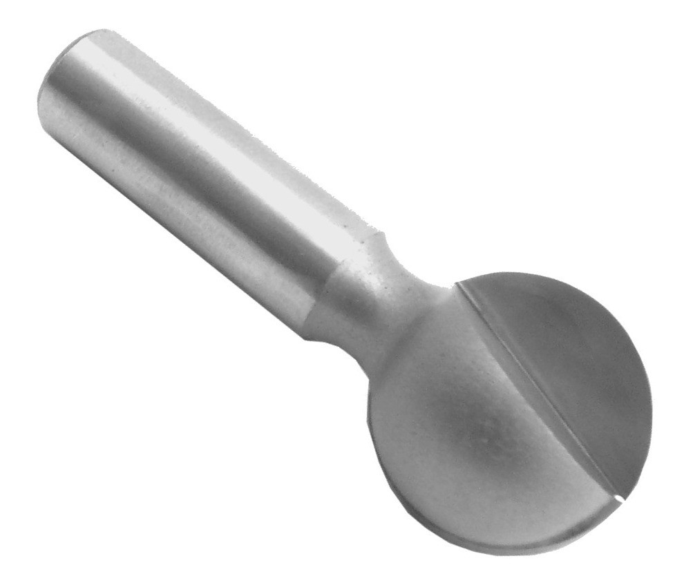 PlungeCutting Ball Router Bit, 3/8 Dia, 1/4 Shank, Southeast Tool SE1450