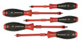 Wiha 39892 - SoftFinsih Screw Holding Slotted / Phillips Screwdriver 5 Pc Set
